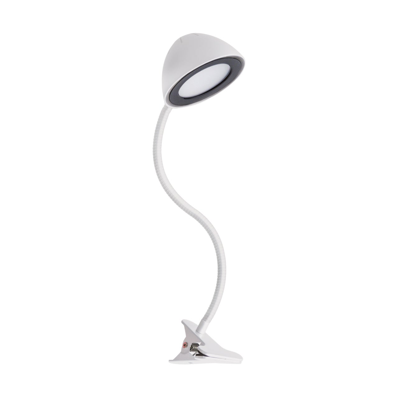 Lampka biurkowa nowoczesna biała elastyczne ramię klips LED 4W RONI Struhm