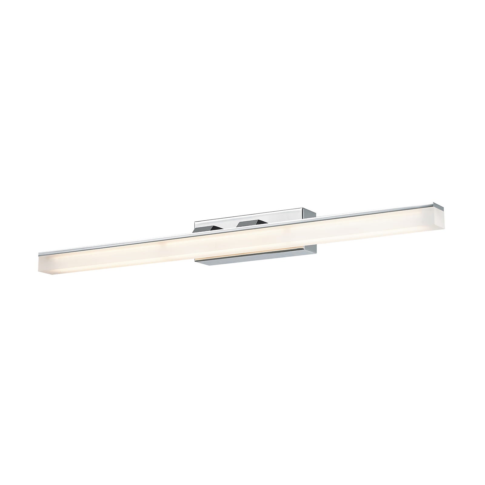 Kinkiet LED TOPICO chromowany biały 12W Ciepła biel 840lm akryl wym:5,5x52,5x10cm IP20 Italux