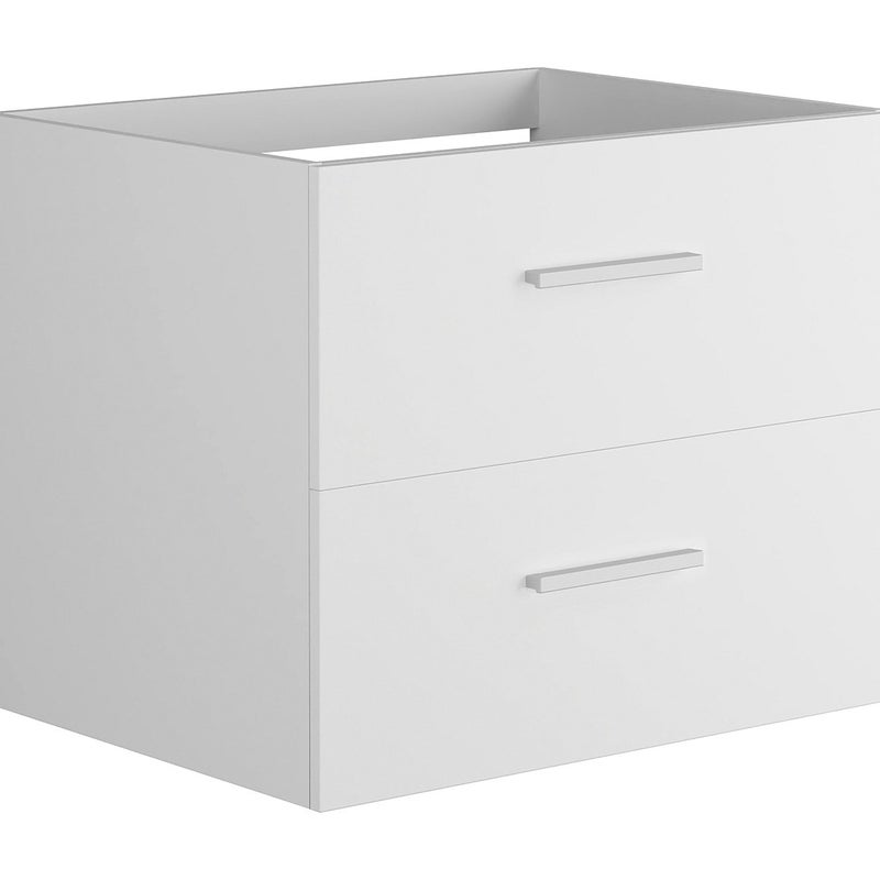 Szafka łazienkowa wisząca pod umywalkę - Biały - 60 cm - KAYLA