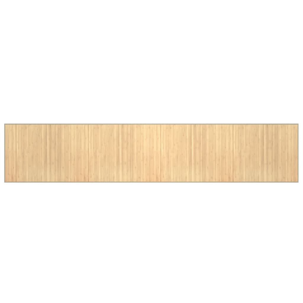 Dywan Bambusowy 80x400 cm Jasny Naturalny do Salonu Antypoślizgowy
