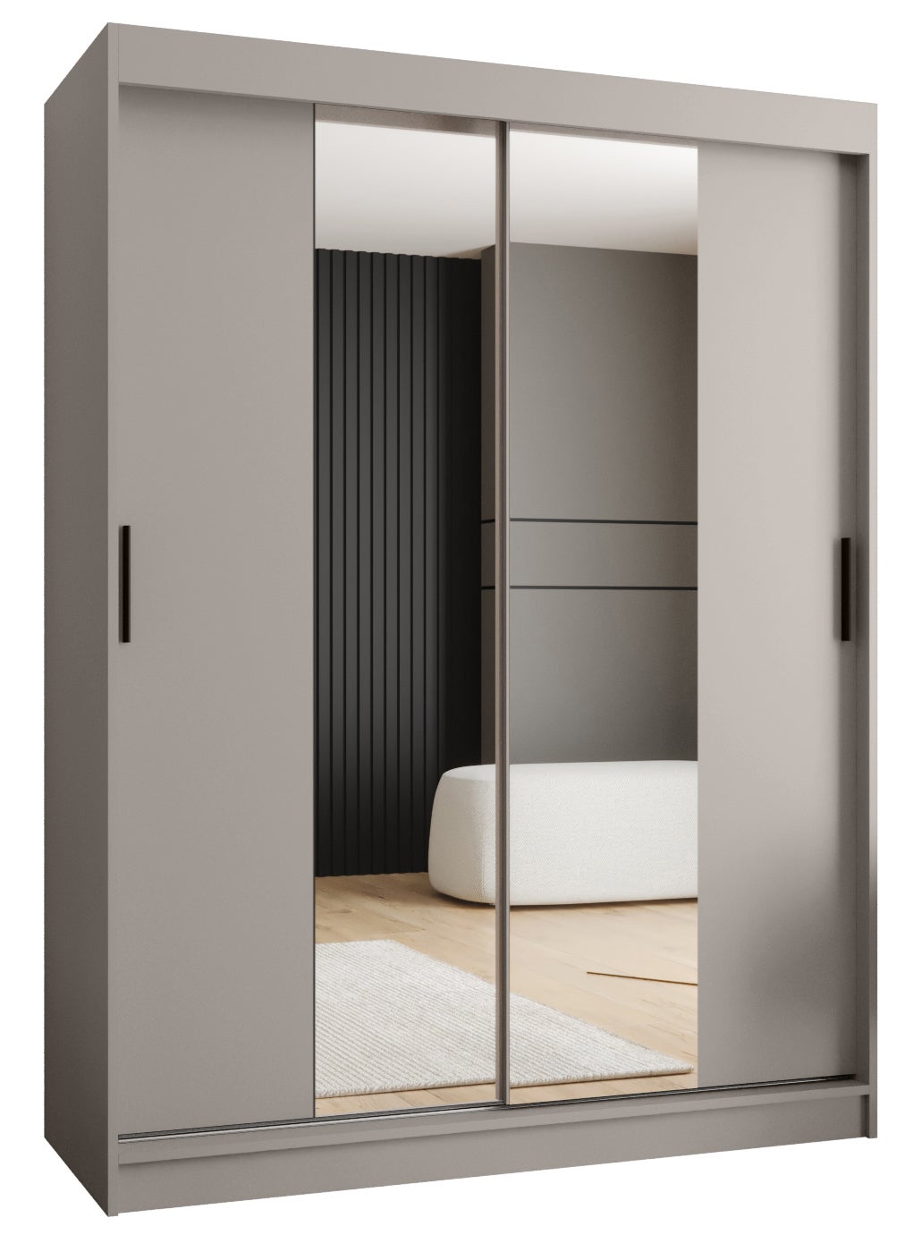 Szafa przesuwna garderoba RUBINO T1 150 x 62 x 200 cm Kaszmir