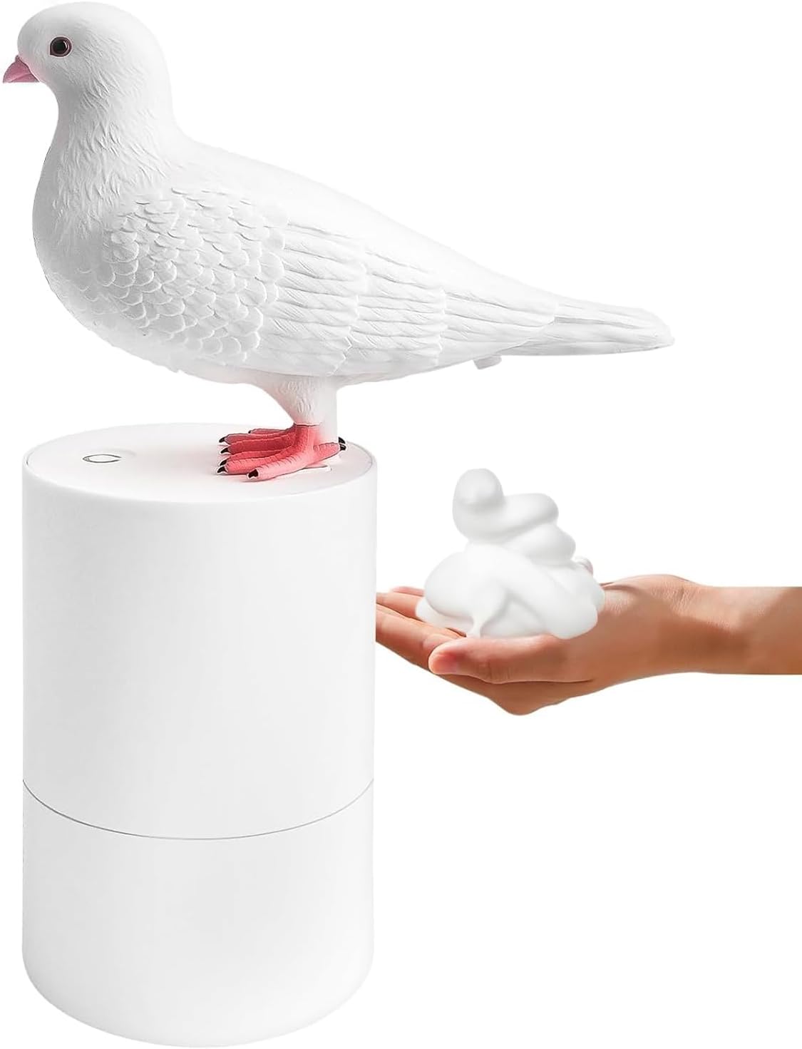 Automatyczny dozownik mydła 300 ml, bezdotykowy dozownik mydła do łazienki i kuchni Foaming Pigeon, elektryczny dozownik mydła do użytku w biurach i h