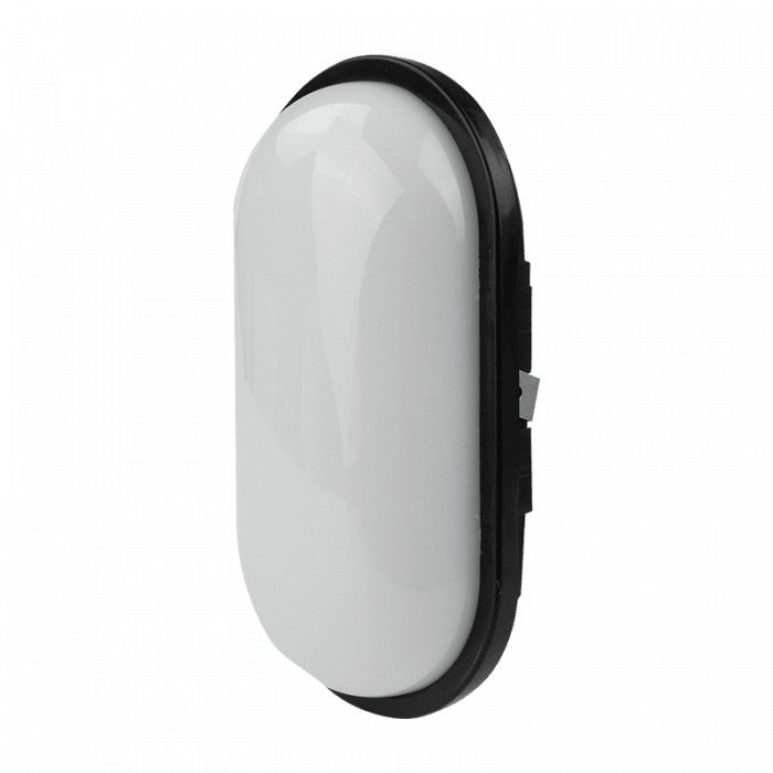 Plafon Torton owalny czarno-biały LED 20W 4000K 1800lm wym: 7,5 x 14,3 cm IP65 tworzywo sztuczne Ecolight