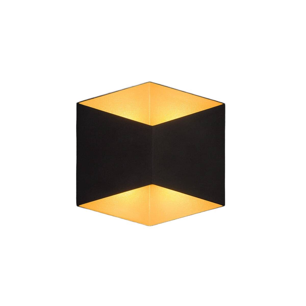 Kinkiet zewnętrzny TRIANGLES LED 5W Ciepła biel 750lm czarny wym: 17,2x17x9 cm IP54 Nowodvorski Lighting