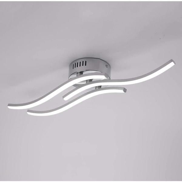 Lampa sufitowa LED, lampa wisząca falista, neutralne białe światło 4000K, zintegrowana dioda LED 18W, 1600 lumenów, nowoczesny salon lub