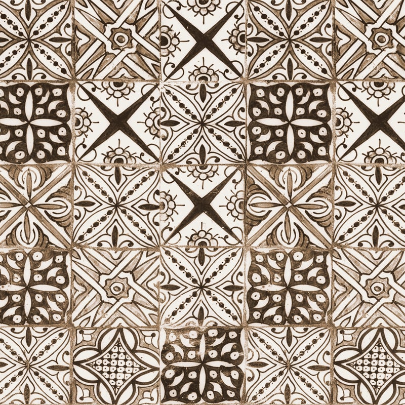 Dywan winylowy Yaminah 100x150 cm - antypoślizgowy PVC, winylowy do kuchni lub salonu, zmywalny, styl hydrauliczny