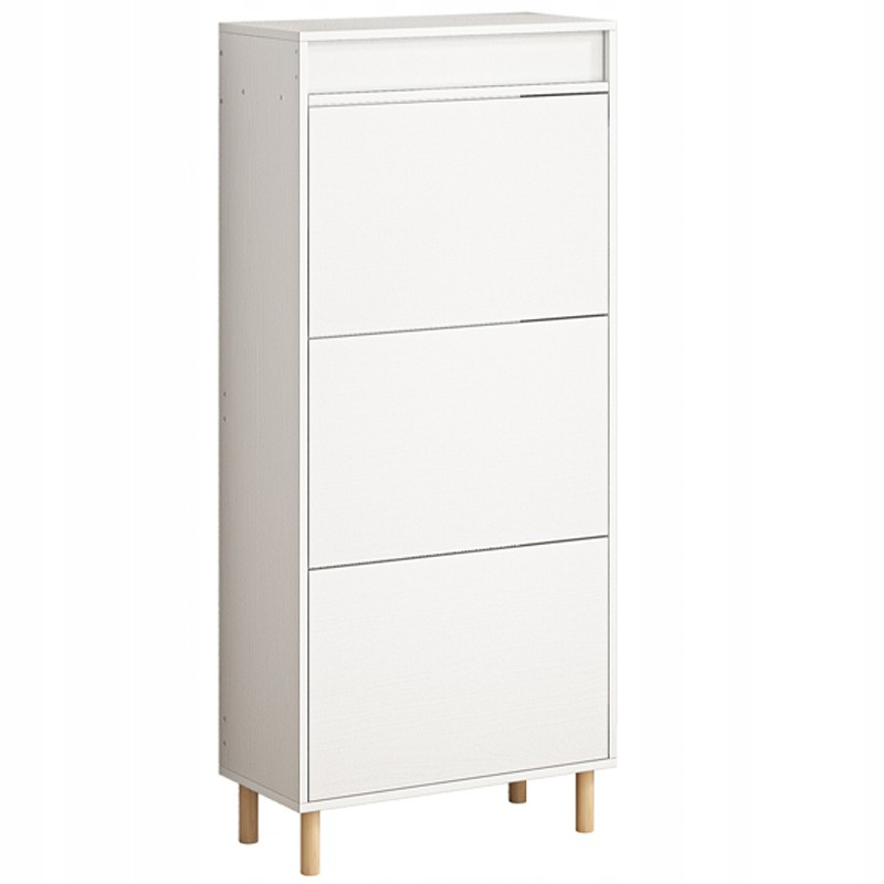 Szafka na buty biała z lustrem loft regał 55cm