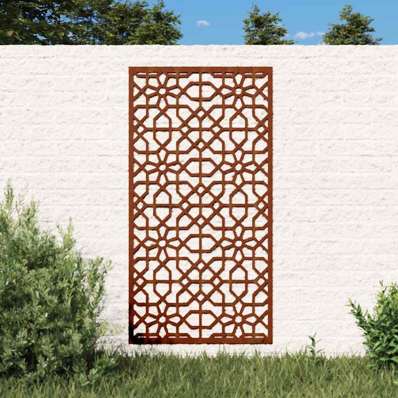 Ogrodowa dekoracja ścienna, 105x55 cm, stal kortenowska vidaXL