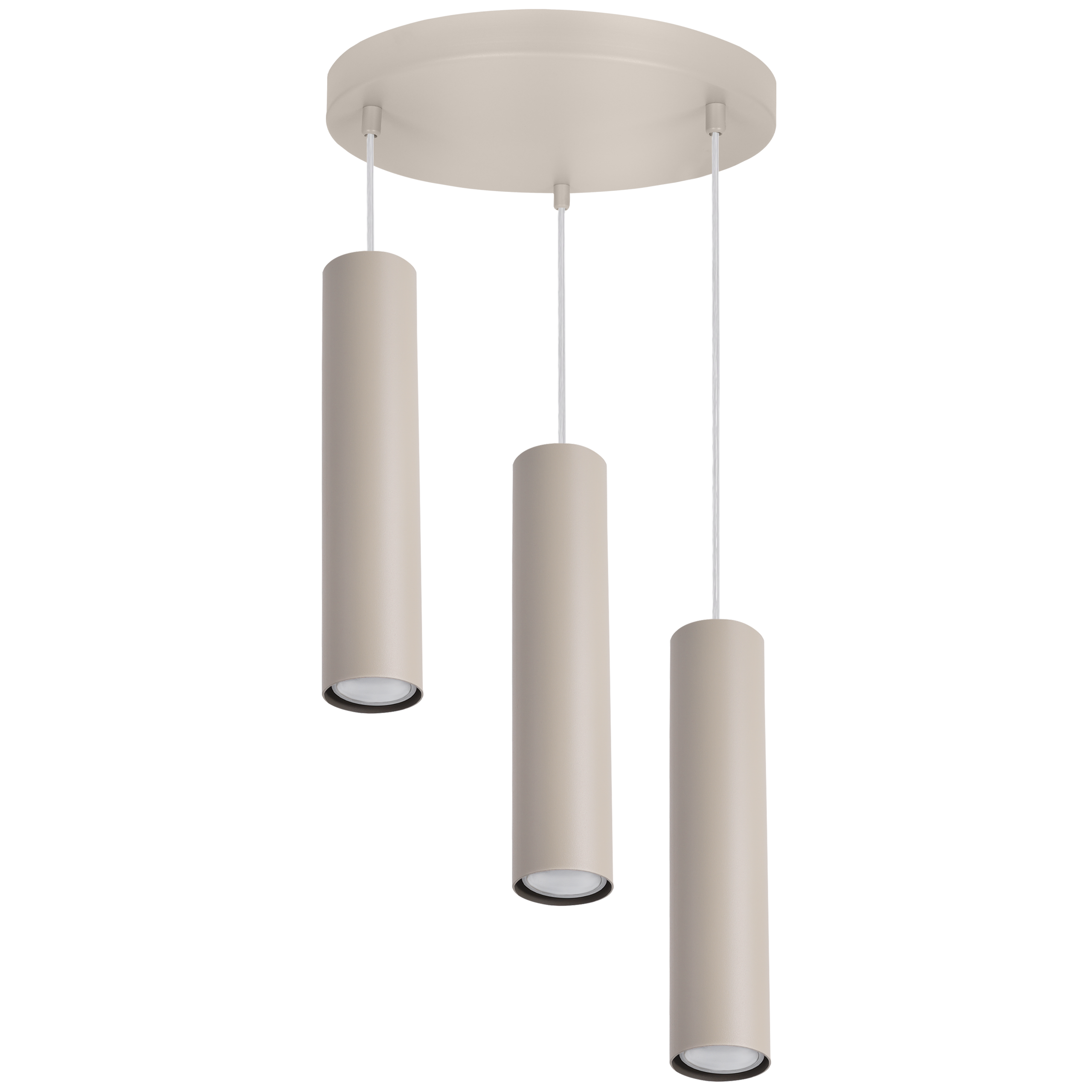 Lampa sufitowa wisząca Light Home LH Tuba okrągła 3x GU10 kaszmirowy