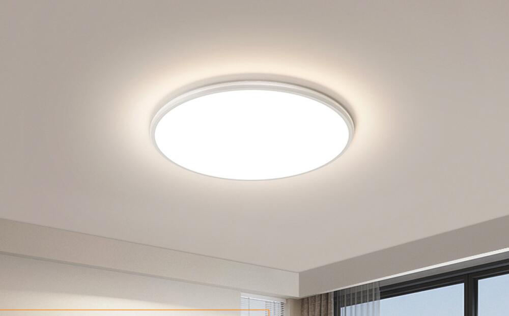 Lampa sufitowa LED, wysoka jasność, światło trójkolorowe, odpowiednia do sypialni, salonów, biur i jadalni (okrągła, średnica 40 cm). 1 sztuka.