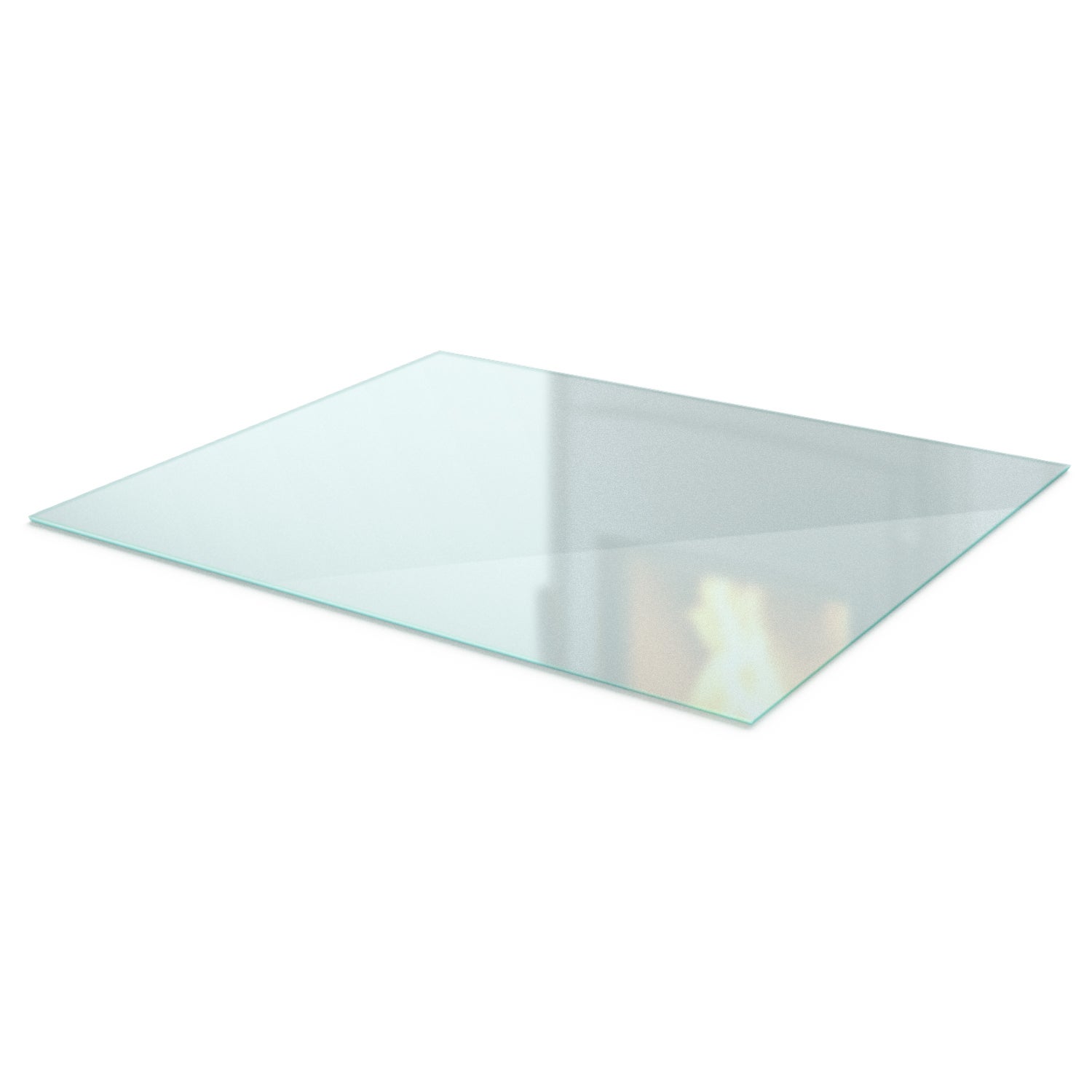 Podkładka pod kominek chroniąca podłogę - szklana płyta z efektem szkła szronionego - prostokątna 80x60 cm - Tulup