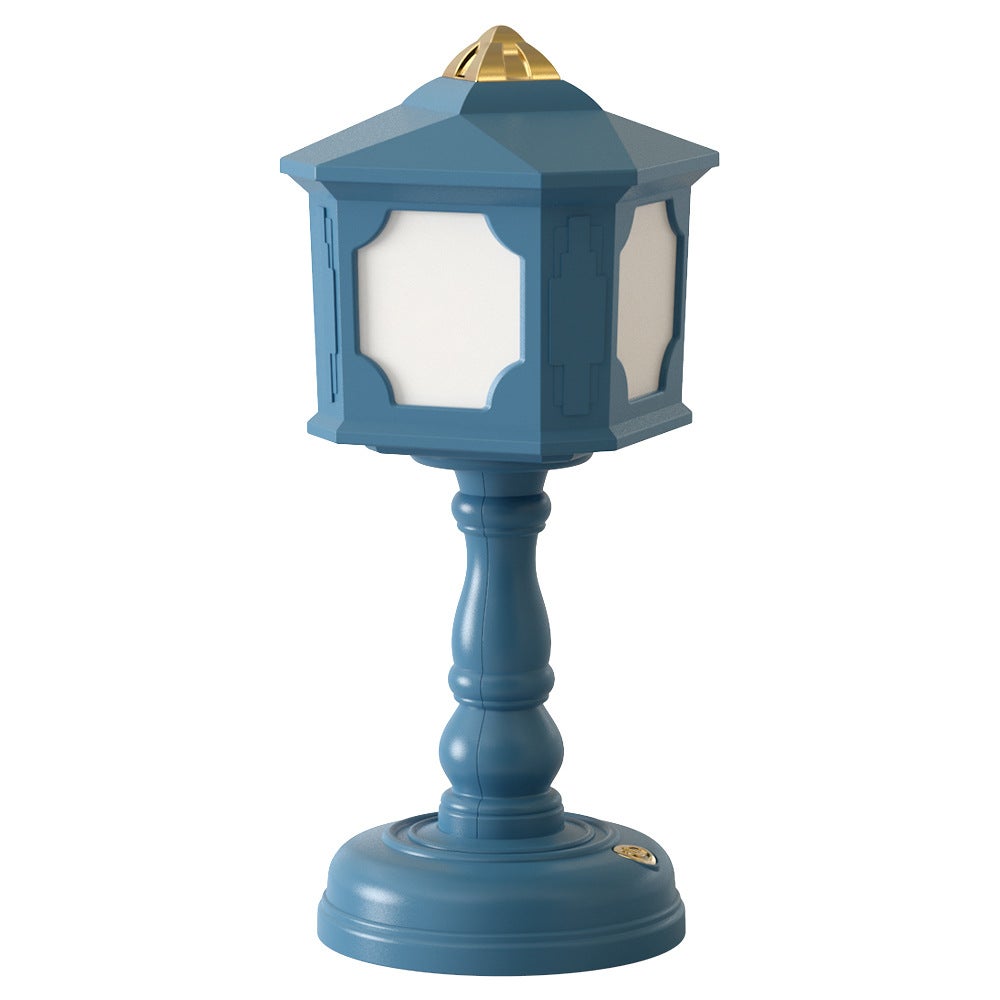Lampka biurkowa LED retro, lampka nocna USB do ładowania w stylu retro, urocza lampka LED do pokoju dziecięcego