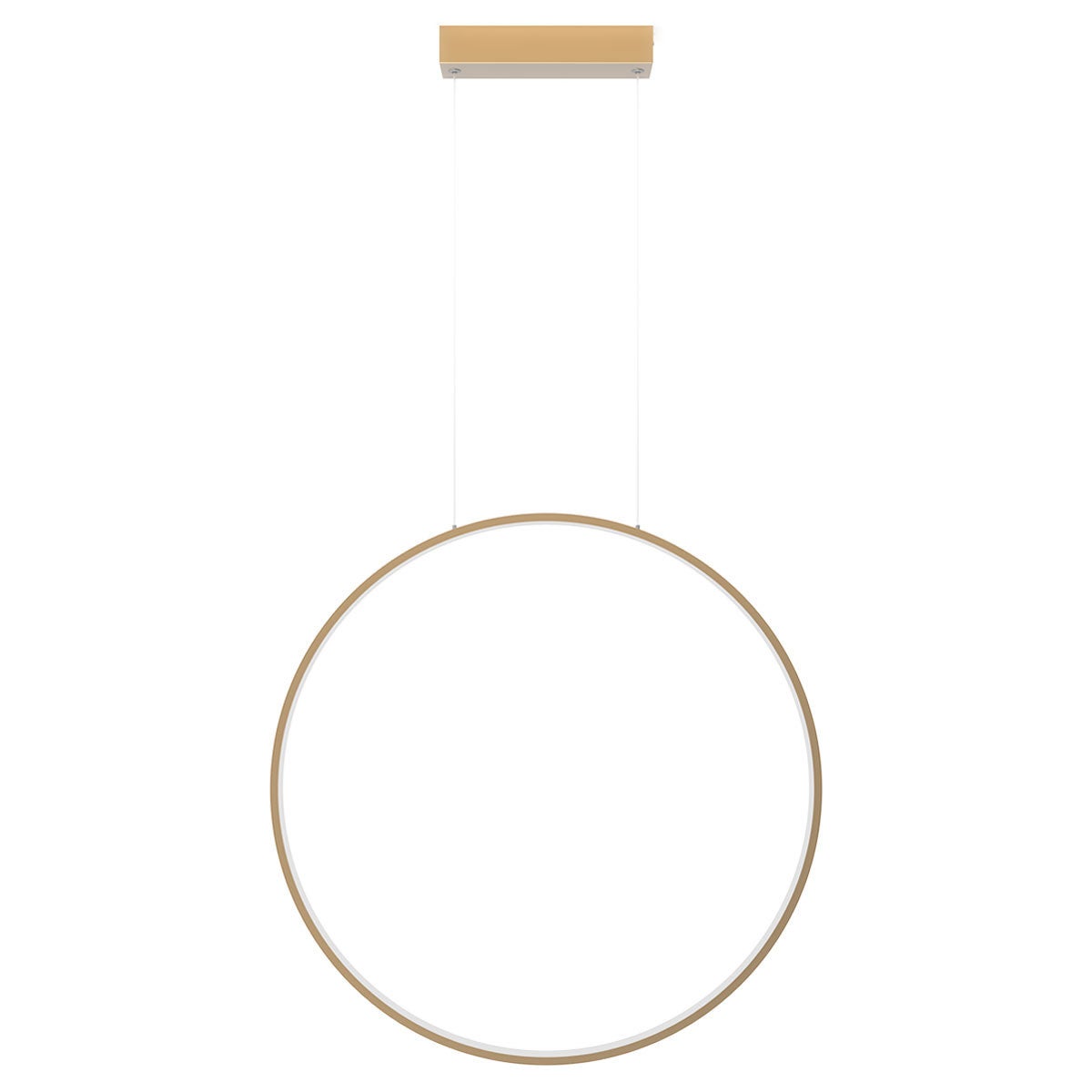Pionowa lampa wisząca LED CCT złota Ø90 IP44 47W