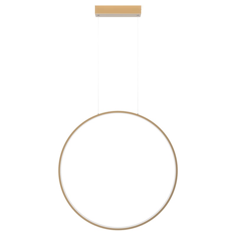 Pionowa lampa wisząca LED CCT złota Ø90 IP44 47W