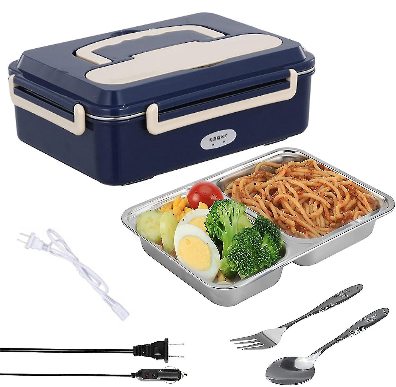 Elektryczny lunchbox 3 w 1 do samochodu, przenośny podgrzewacz do jedzenia i torba termiczna.