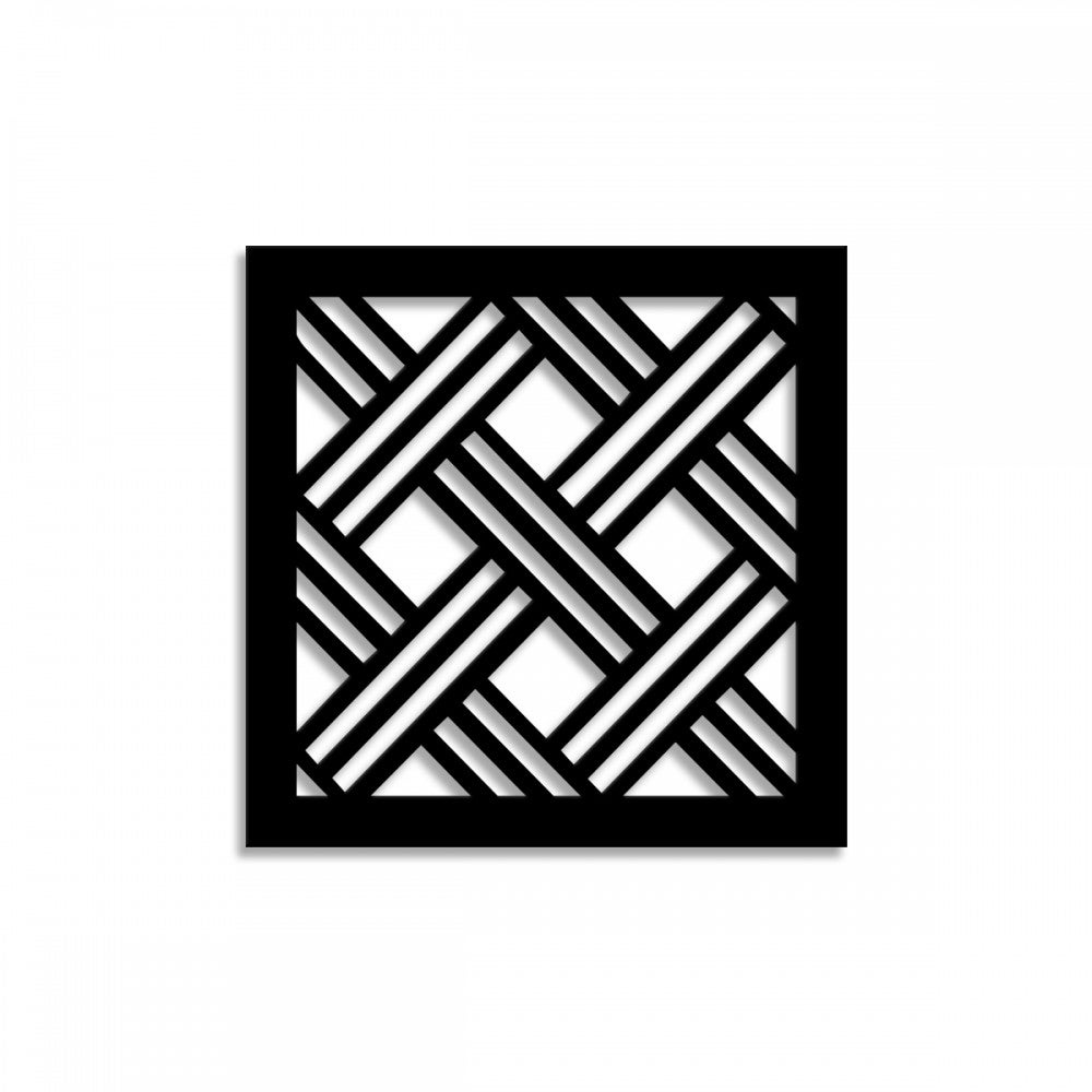 CLASSICAL D - Panel perforowany z PVC - grubość 10 mm, 48x48, czarny