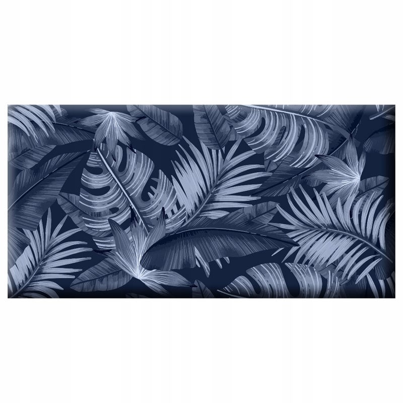 Panel Tapicerowany 60X30 Wzór: PALMS BLUE