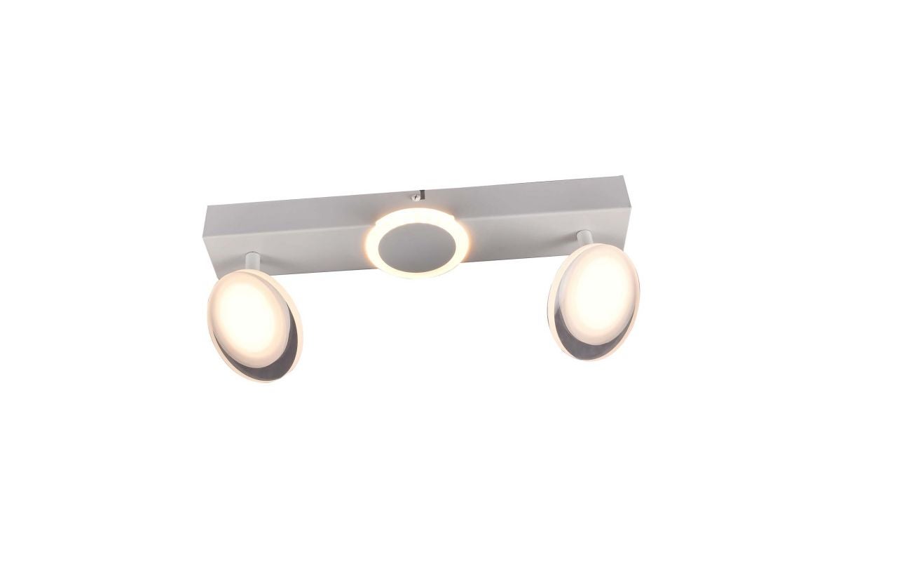 Lampa BRILLIANT, Meriza LED spot bar 2 płomienie biały, 2x zintegrowana dioda LED, 7W zintegrowana dioda LED, (900lm, 3000K), obrotowe głowice