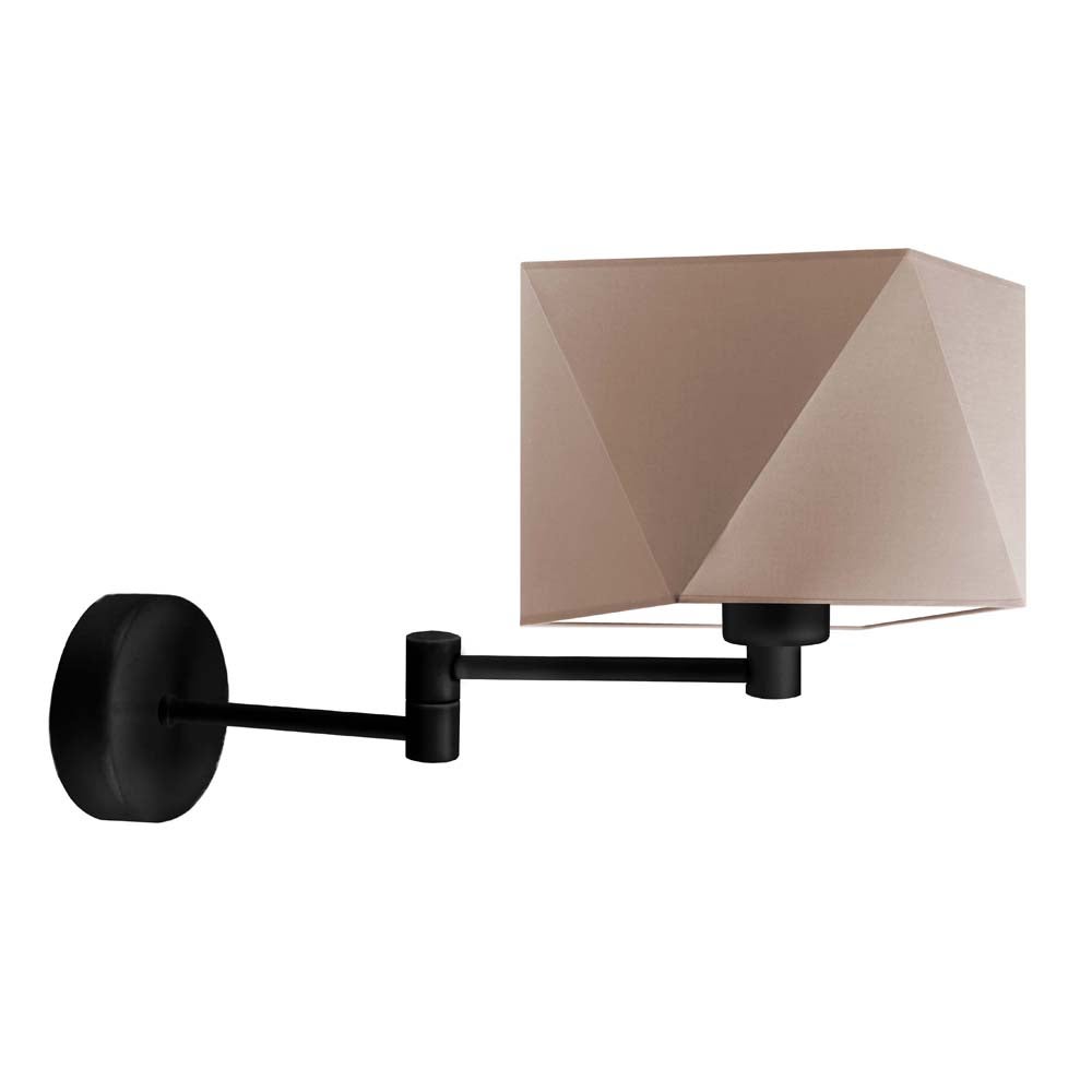 Kinkiet przegubowy lampa ścienna lampa na ścianę regulowany z abażurem diament BURNE