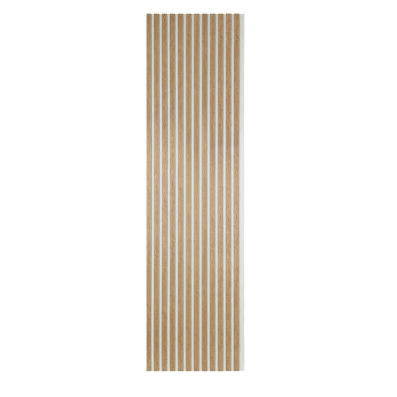 Lamele na Białej Płycie Ścienne SunWood 275x55cm Panele Dekoracyjne Dąb Cleveland 1 szt.