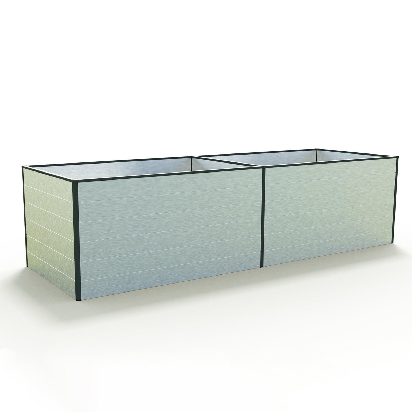 99 x 297 x 77 cm Grzadka podwyzszona, aluminium anodowane