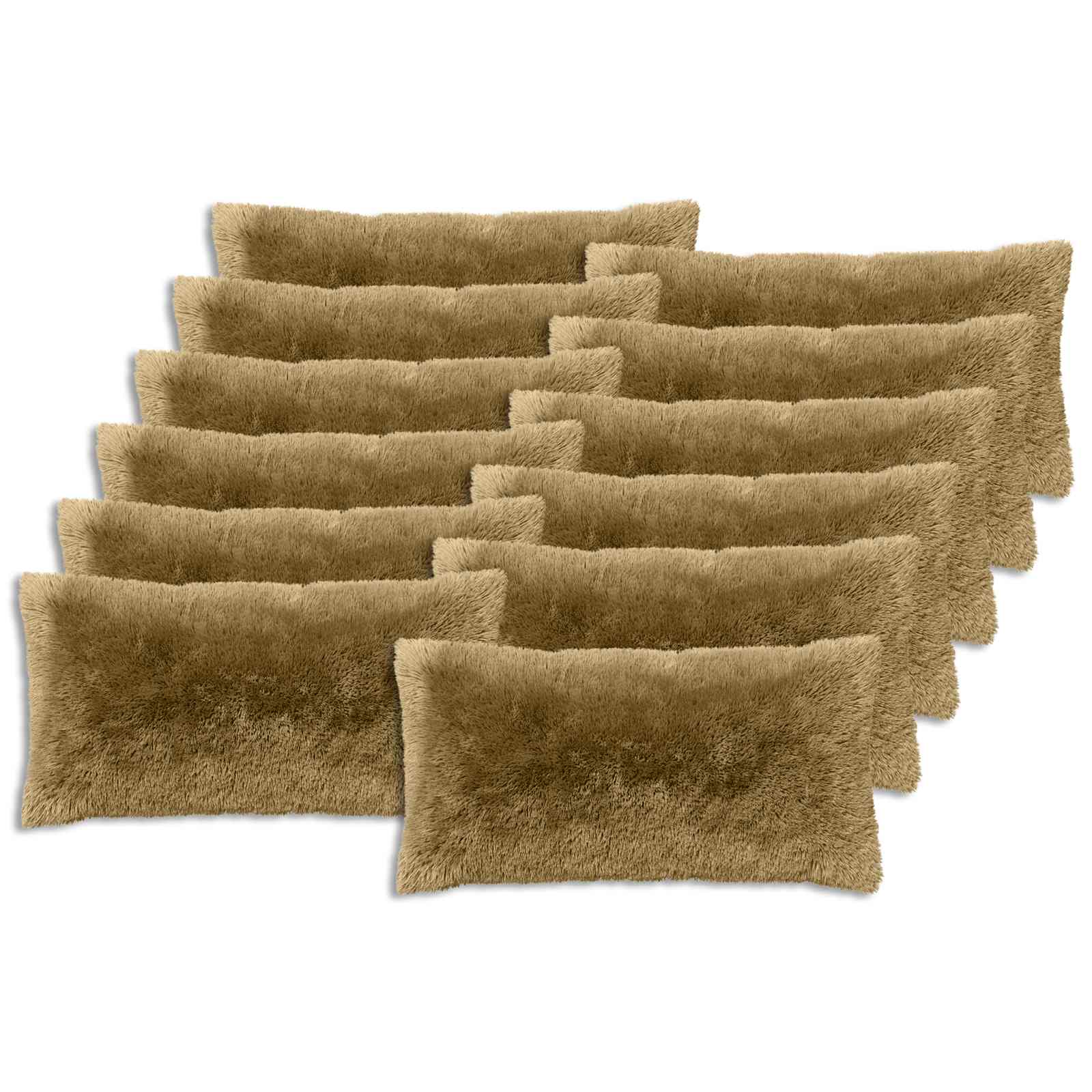 12x Poszewka na Poduszkę 40x80 cm z Polaru Jasnozielona