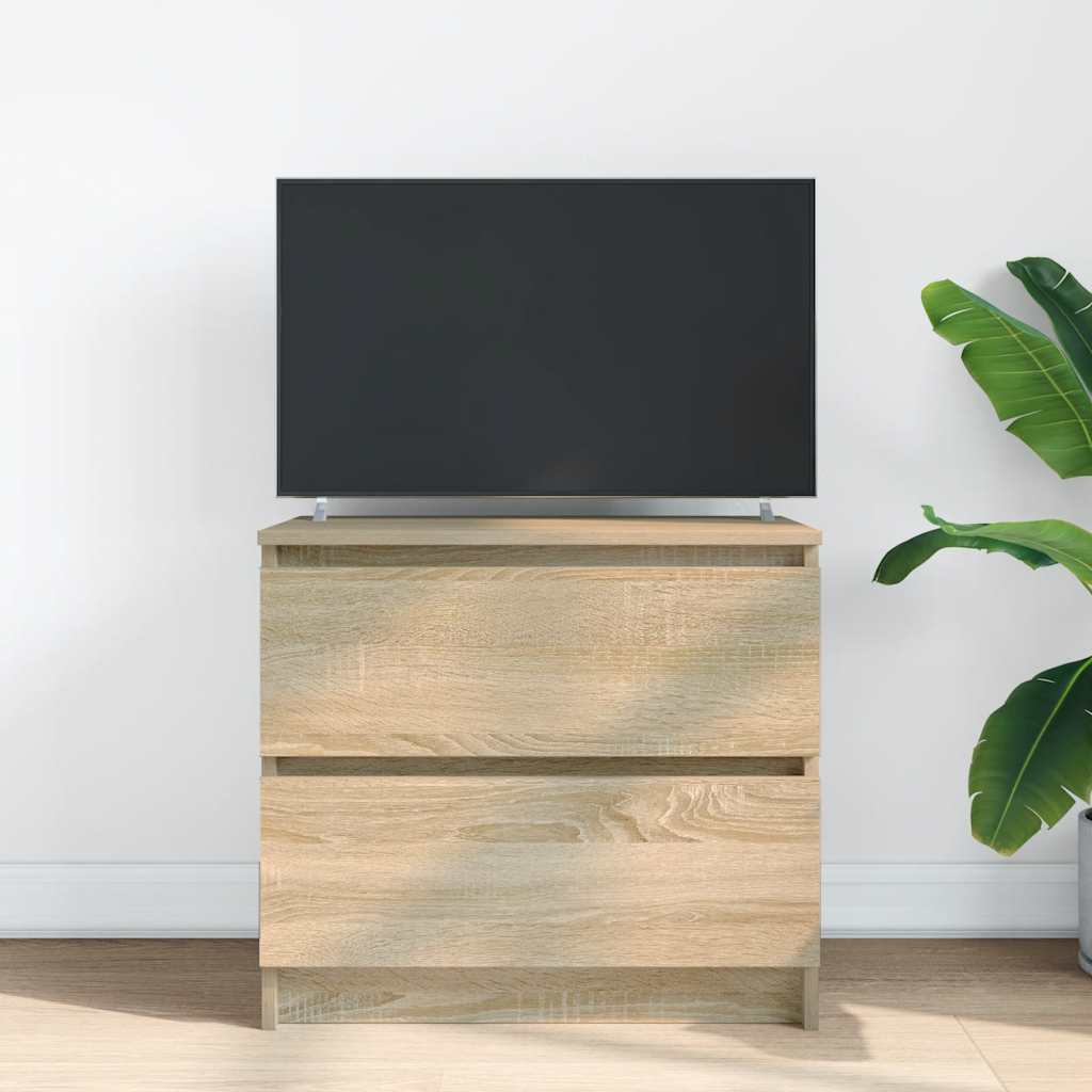 Szafka RTV Sonoma Oak 60x35x54 cm Drewno klejone