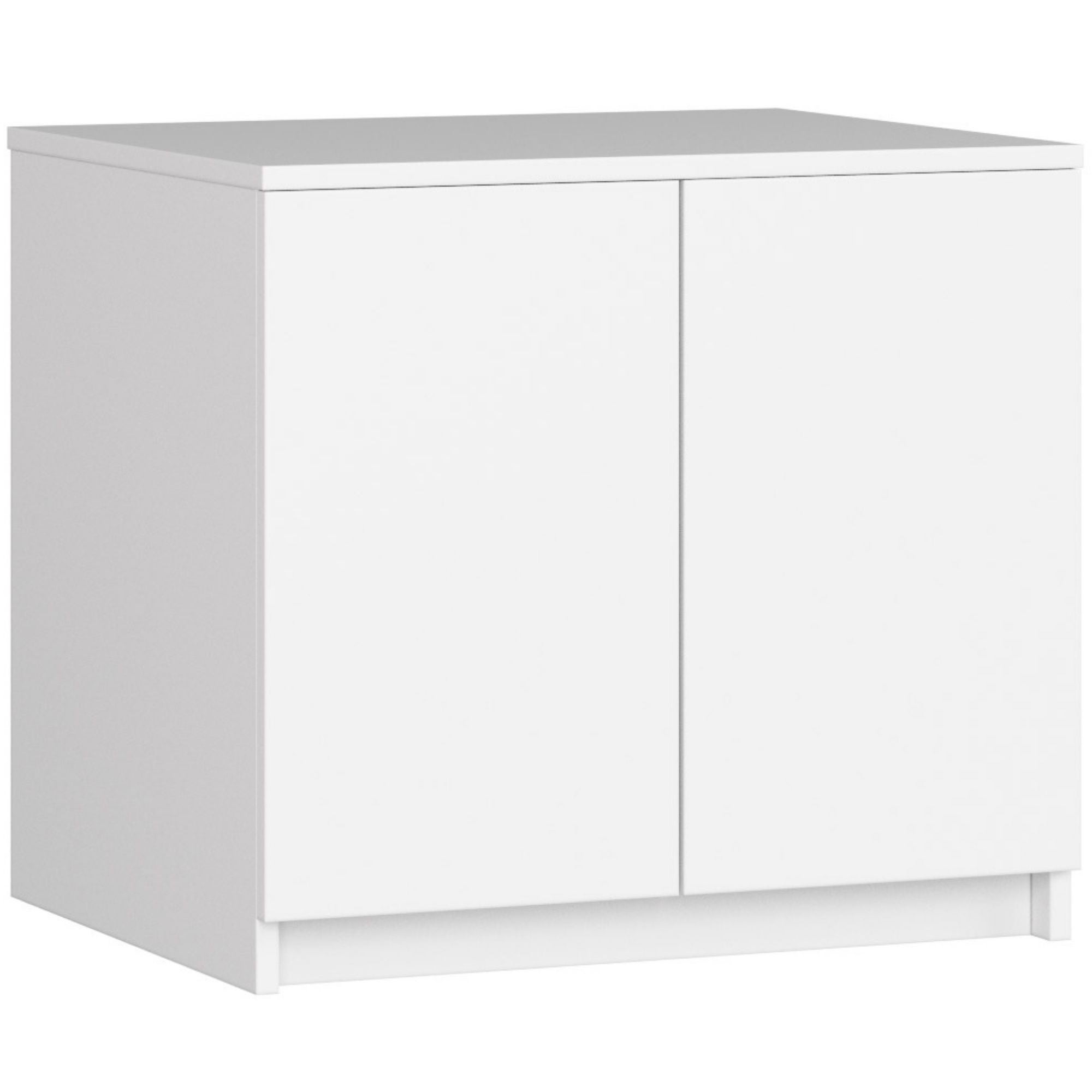 Nadstawka na szafę AKORD S60 Biała 60 cm 2 drzwi kolor Biały mat 2 półki 60x51x55 cm
