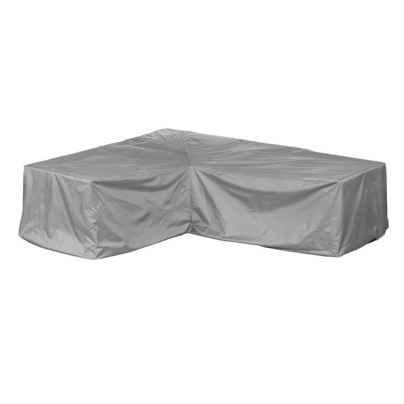 Mehr Garten - Pokrowiec narożny Premium PROTECT na podnóżek asymetryczny, prawy, 255(W)x195(D)x80(H) cm I wodoodporny, odporny na warunki atmosferyczn