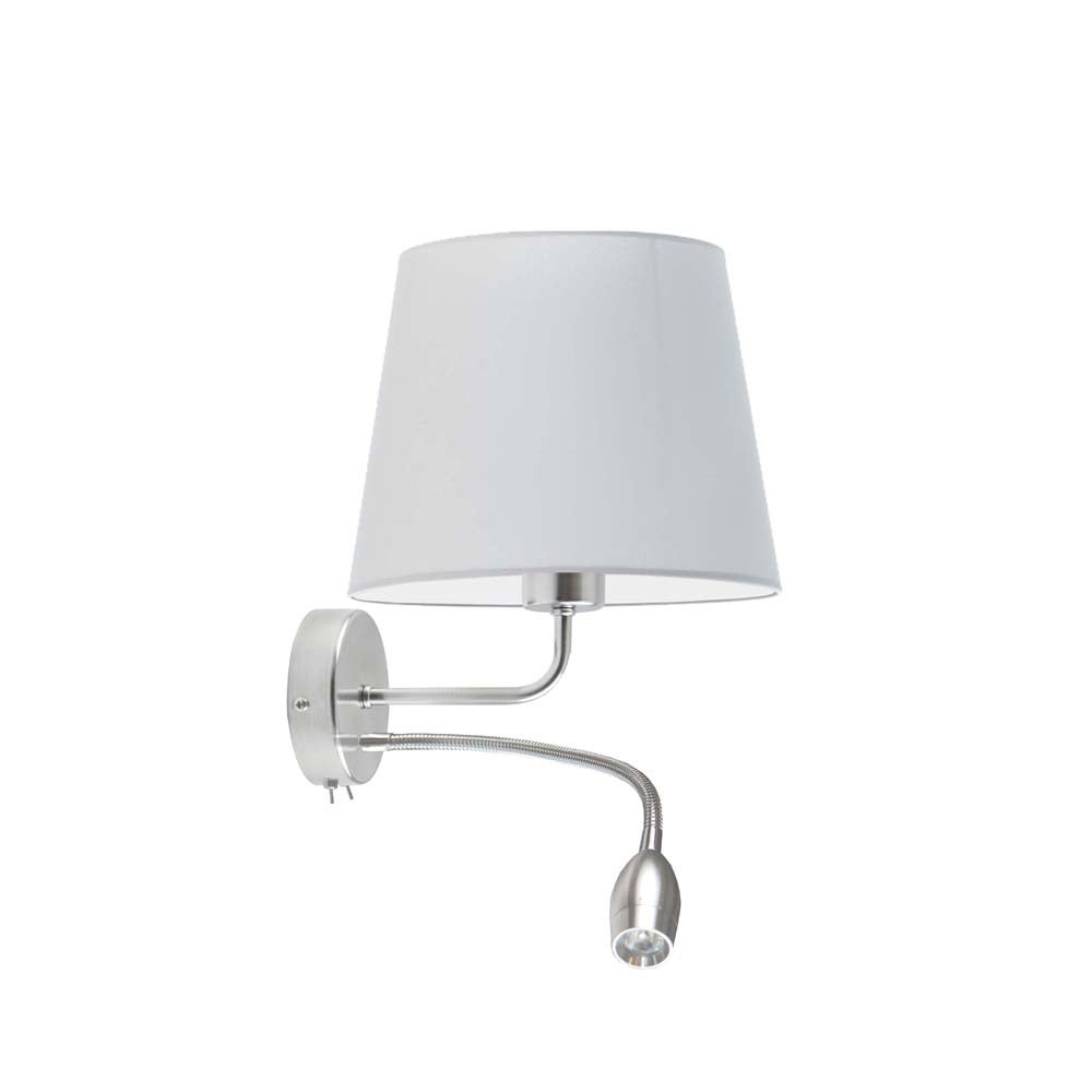Kinkiet LED lampa ścienna lampa na ścianę z abażurem stożek BLUES