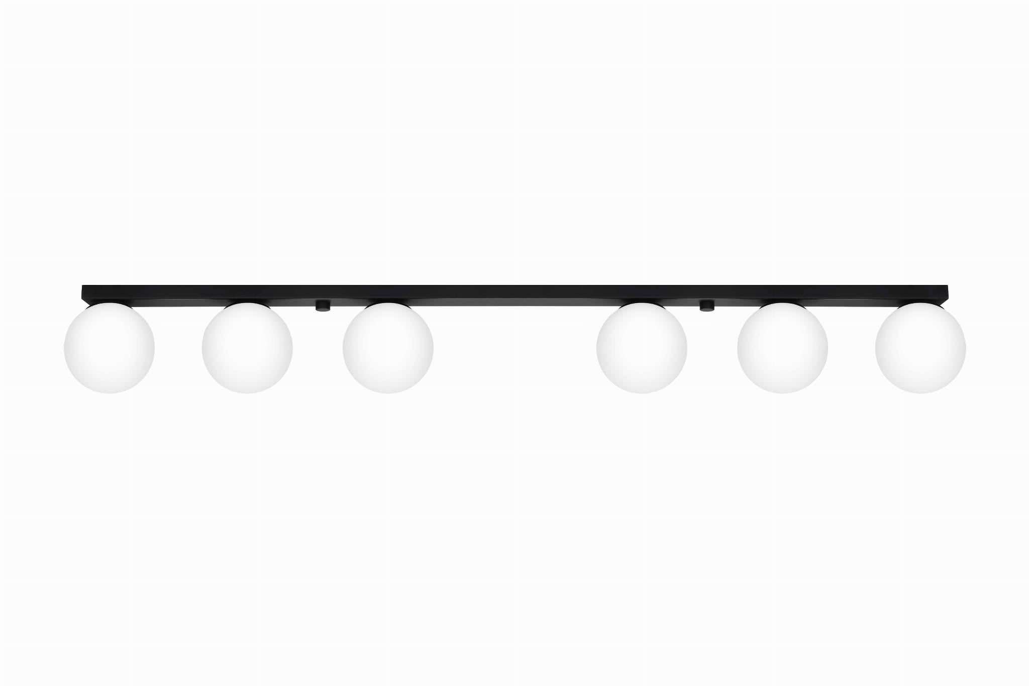 Plafonnier Acier Noir G9 6 Yoli