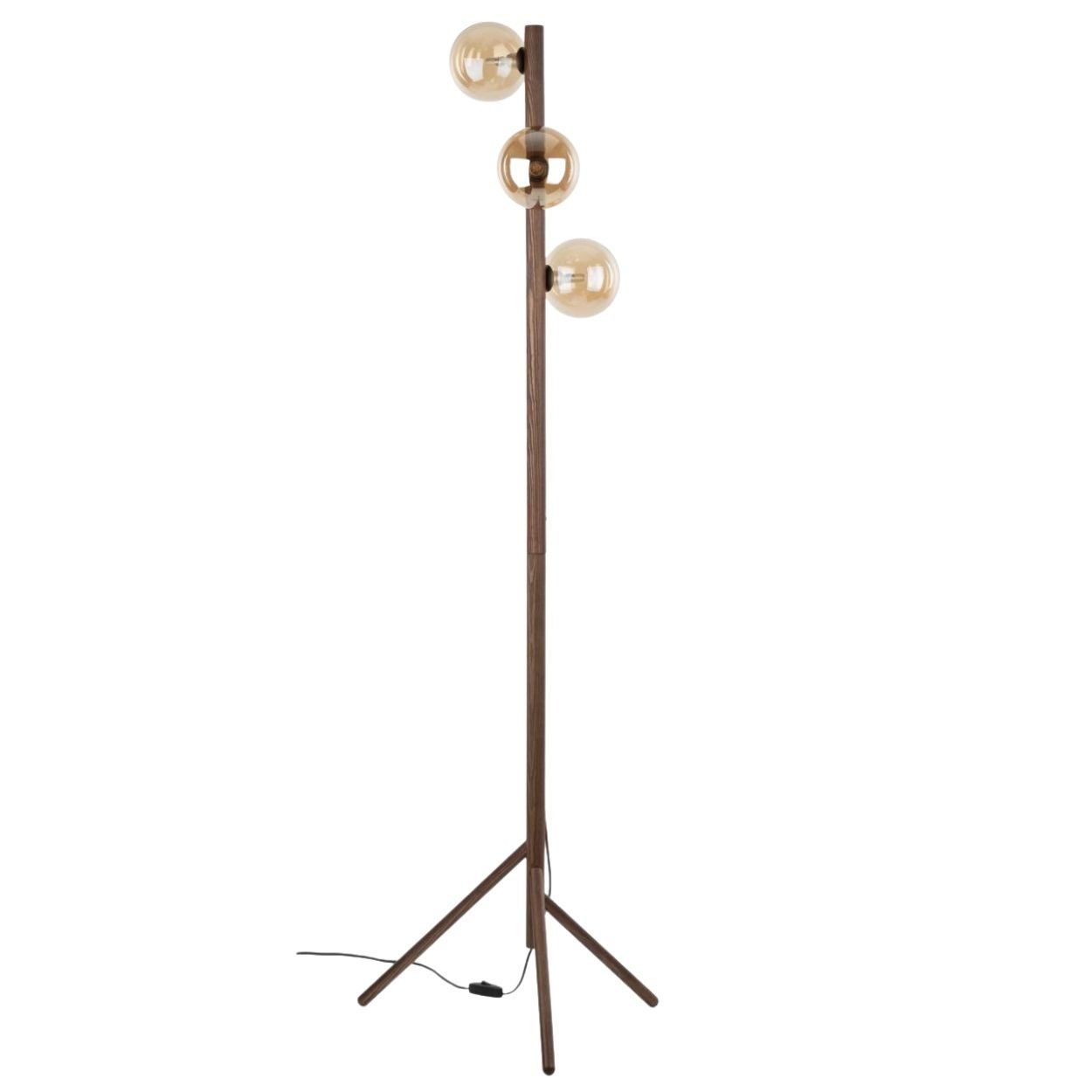 Lampa podłogowa TK Lighting Estera Wood orzech 3xG9 152x42x42 cm 1 szt.