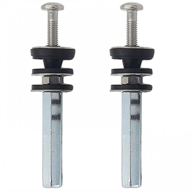 Zestaw 2 śrub ze stali nierdzewnej do montażu spłuczki toaletowej, M6 x 80 mm