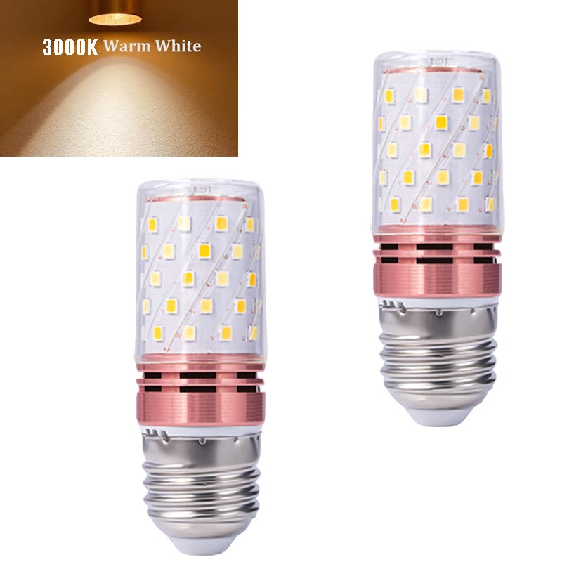 Zestaw 2 żarówek LED 16 W, odpowiednik żarówki halogenowej 150 W, oszczędność energii, AC 220-240 V, ciepłe światło 3 000 K (kolor różowy)