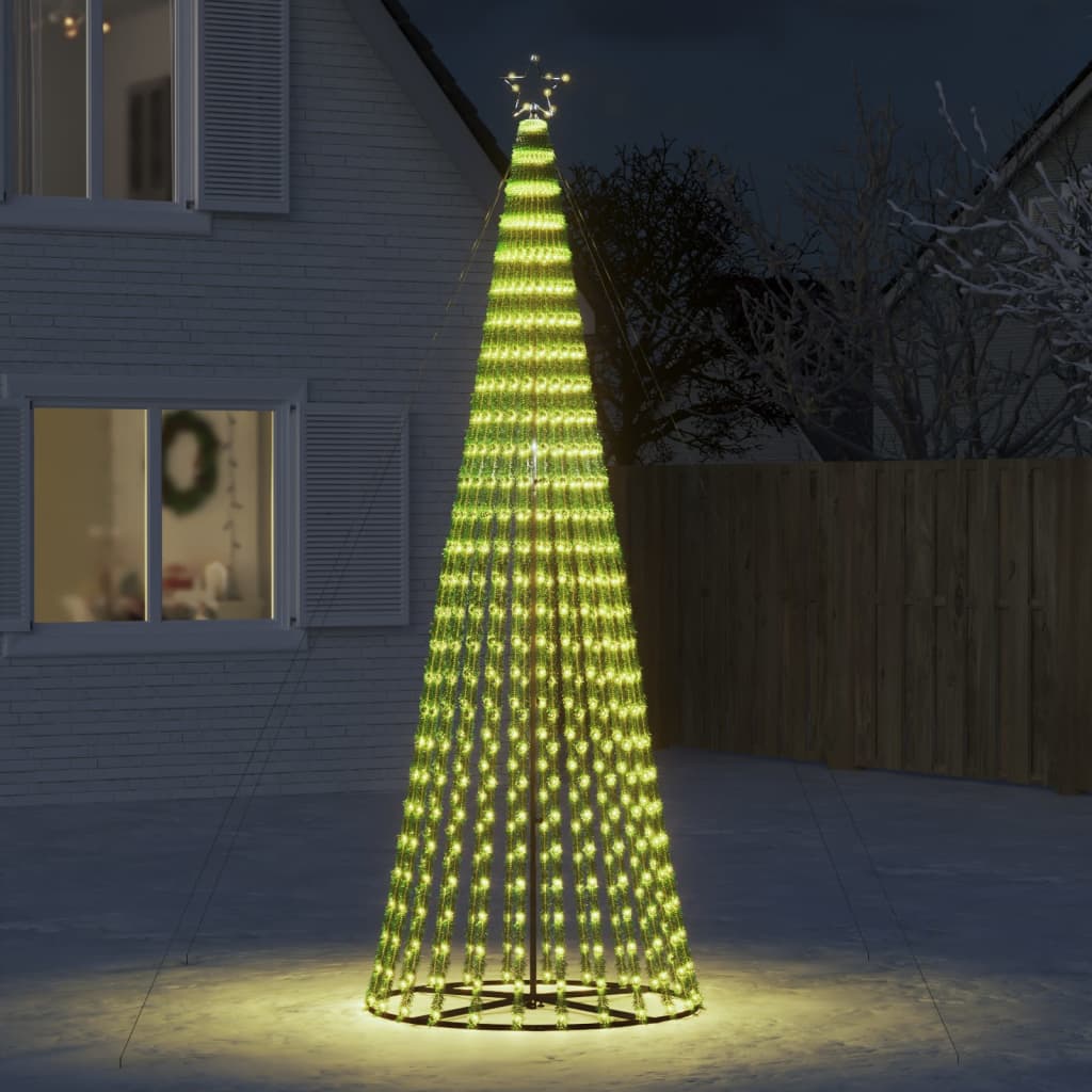 Choinka LED 688 LEDs Ciepła biel 300 cm vidaXL