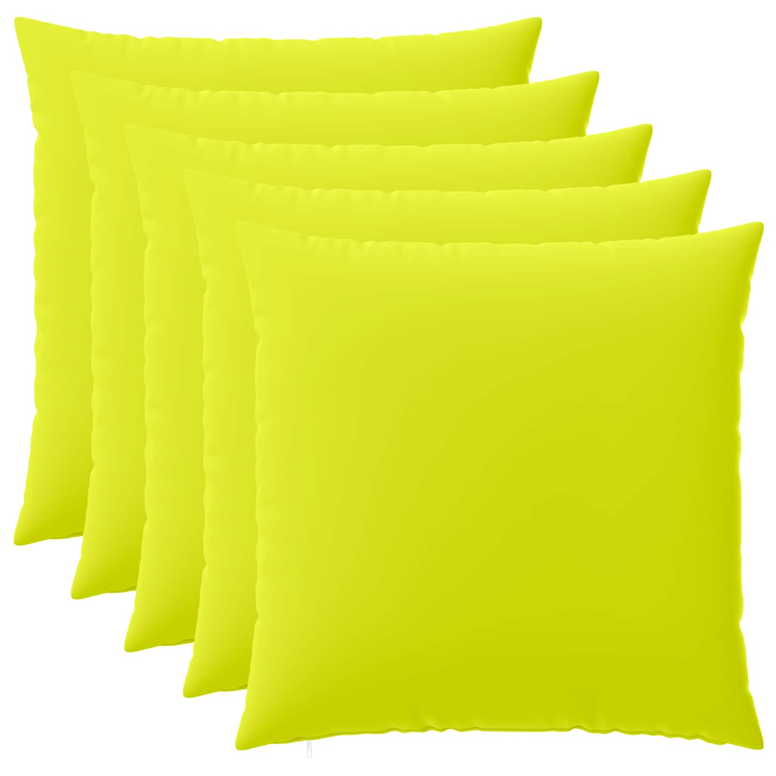 6x Poszewka Dekoracyjna na Poduszkę 80x80 cm Jasnozielona