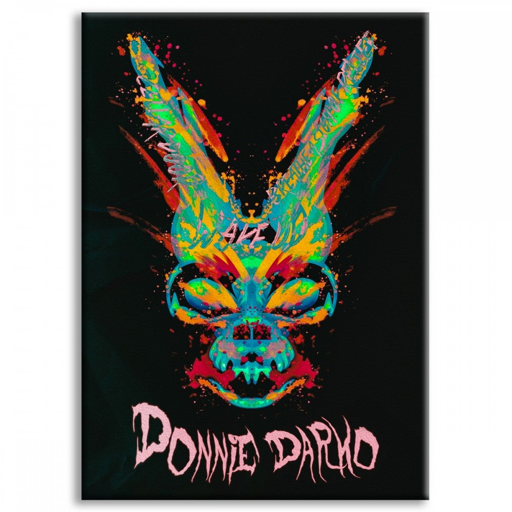 DONNIE DARKO - Plakat filmowy - Wydrukowany na płótnie i oprawiony w drewnianą ramę 50x70 cm