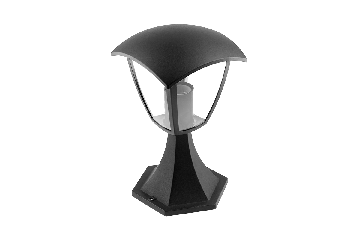 Oprawa ogrodowa MARINA-PS, E27, MAX.20W, AC220-240V,IP54, słupek 30cm, czarny - GTV LIGHTING
