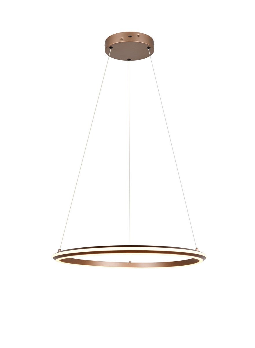 Lampa wisząca LED AMADOR 48W Odcienie bieli 5800lm metal kawowa wym:150x75x75cm IP20 Trio