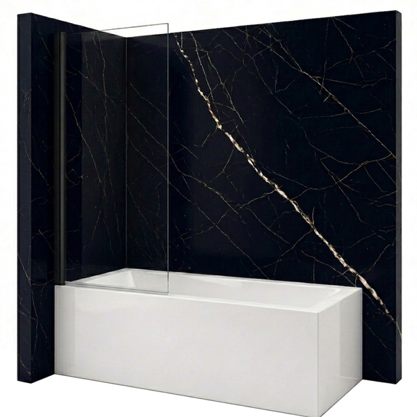 SILLA Parawan nawannowy ASTON 1-skrzydłowy 70x150 cm Fix Czarny