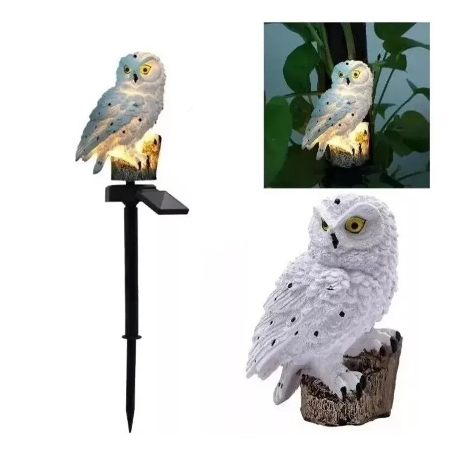 Solarna sowa dekoracyjna lampa ogrodowa na zewnątrz wodoodporna lampa solarna na trawnik