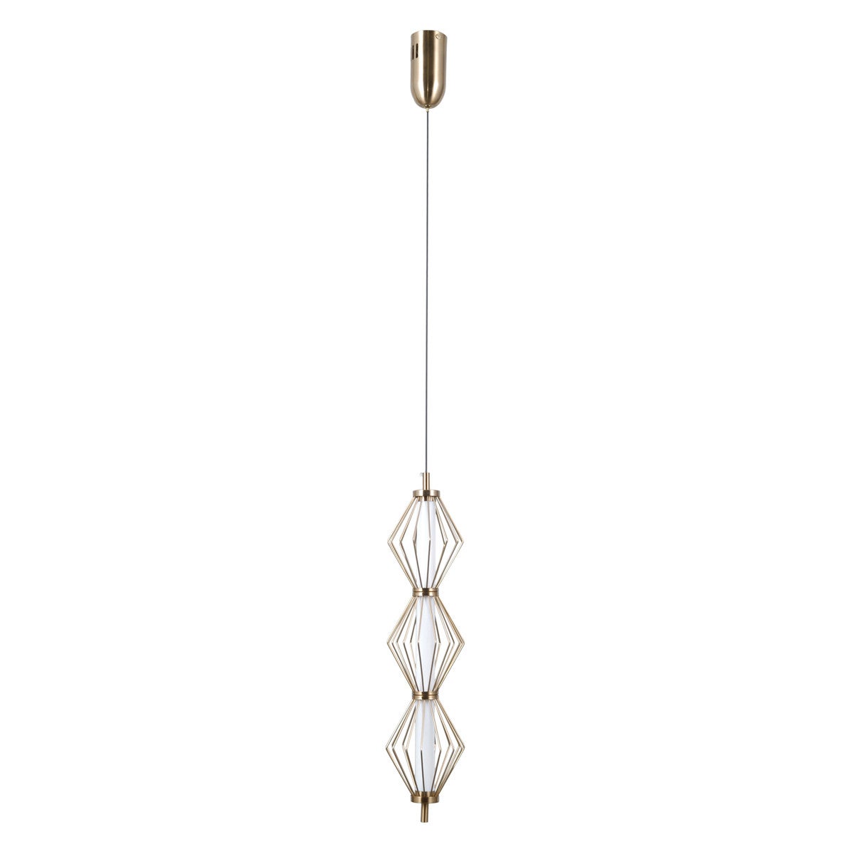 Lampa wisząca SEVIL LED 15W Ciepła biel 1068lm złota wym: 120 x 12,5 x 12,5 cm Italux
