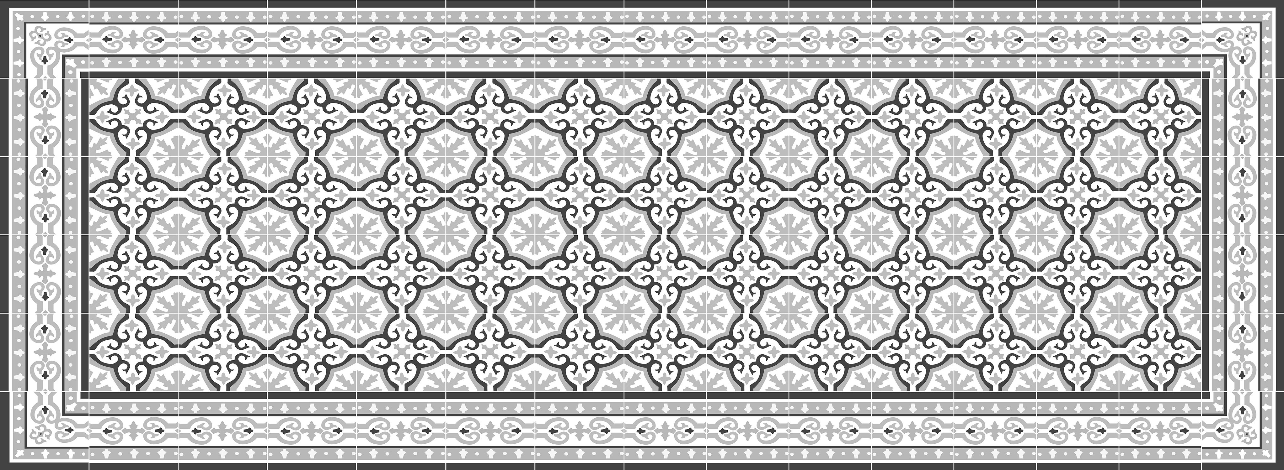 Dywan winylowy Colette 66x180 cm - antypoślizgowy dywan PVC do kuchni lub salonu, zmywalny, wodoodporny, styl wodoodporny