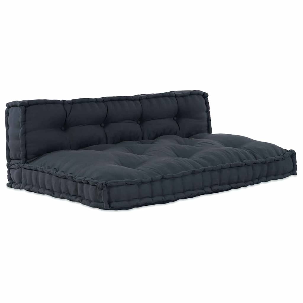 Poduszka do sofy paletowej 2 pcs antracytowy 120 x 80 x 38 cm