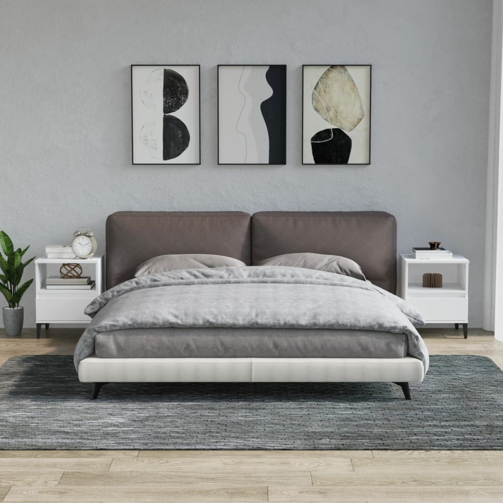 Szafki nocne 2 szt. kolor biały 40x35x50 cm v6055 Unico / Biały