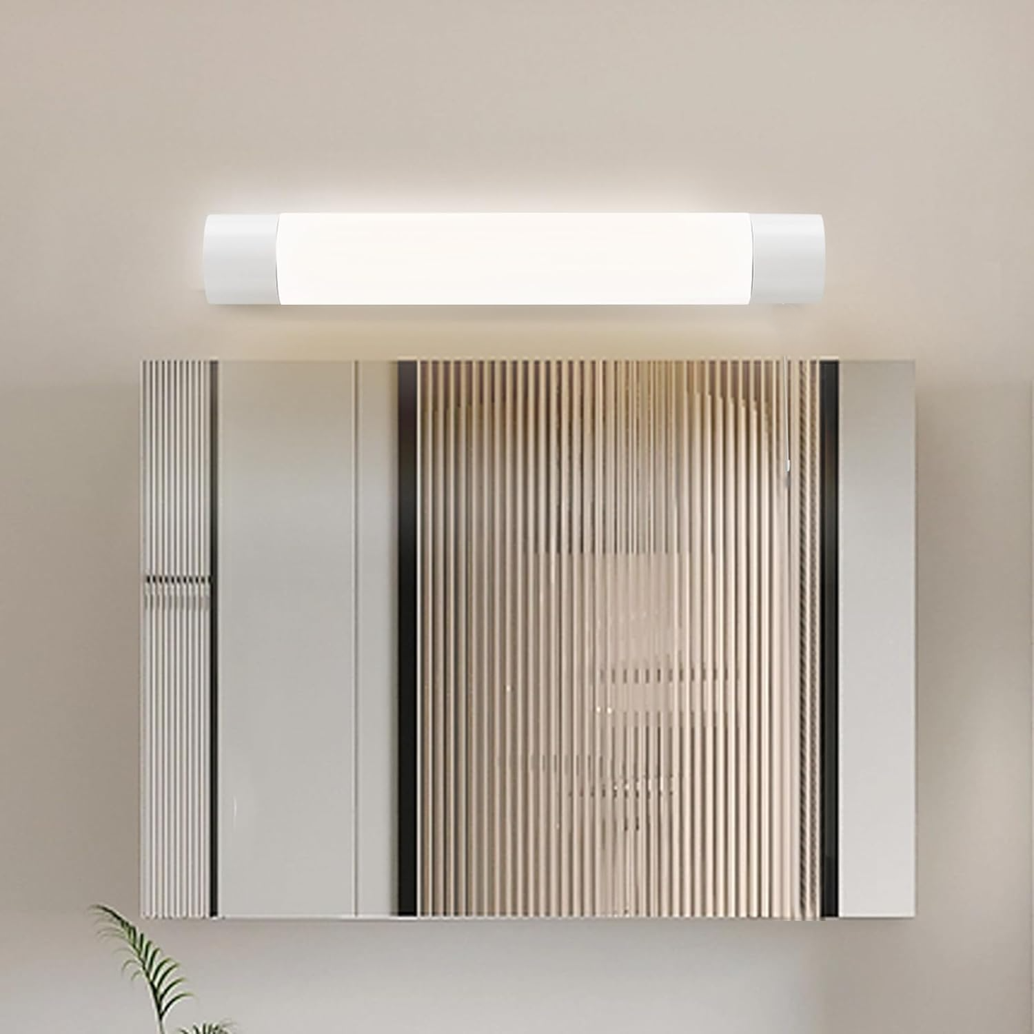 60CM 20W Lampa Łazienkowa z, 6000K Lampa LED Łazienkowa z podwójną linią perełek lampy