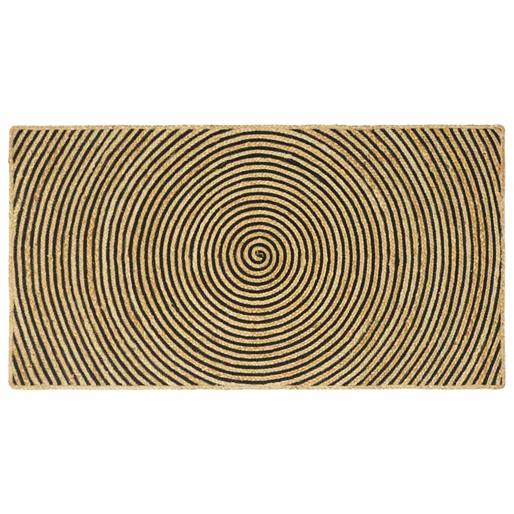 Dywany pokojowe Czarny 100 x 200 cm Juta vidaXL