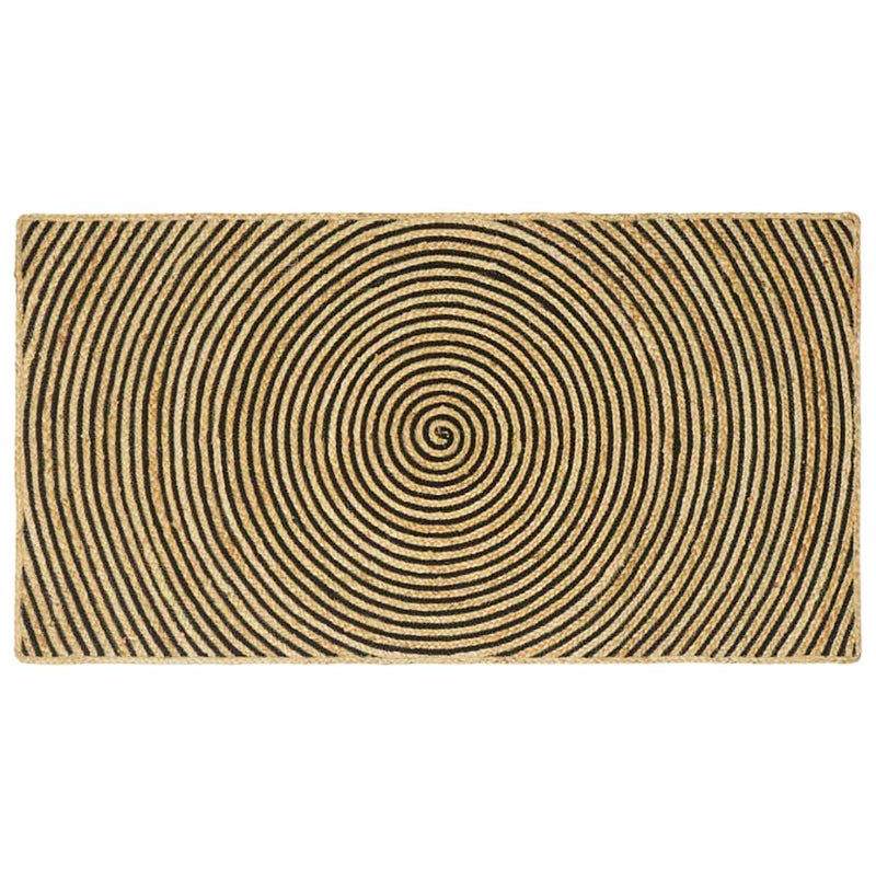 Dywany pokojowe Czarny 100 x 200 cm Juta vidaXL