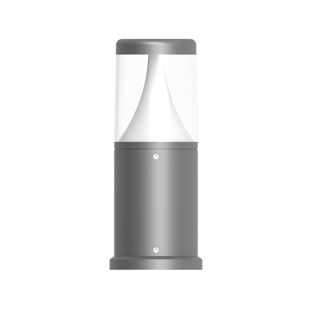 Zewnętrzna latarnia LED Terra 30 8W ciemnoszara 3000K IP65 IK08 Wysokość 80cm Iberlamp