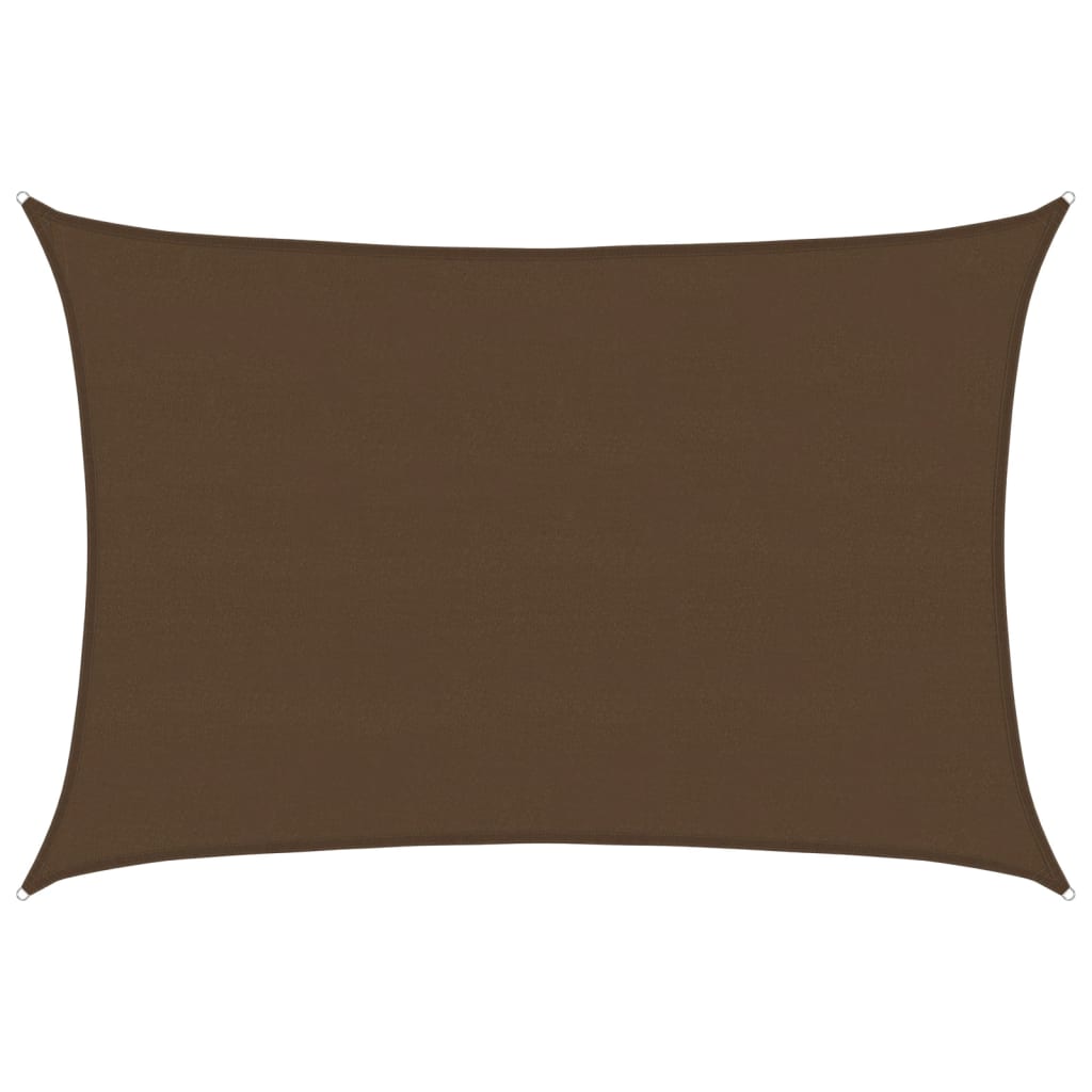 Żagiel Przeciwsłoneczny Prostokątny 500x600 cm HDPE Brązowy